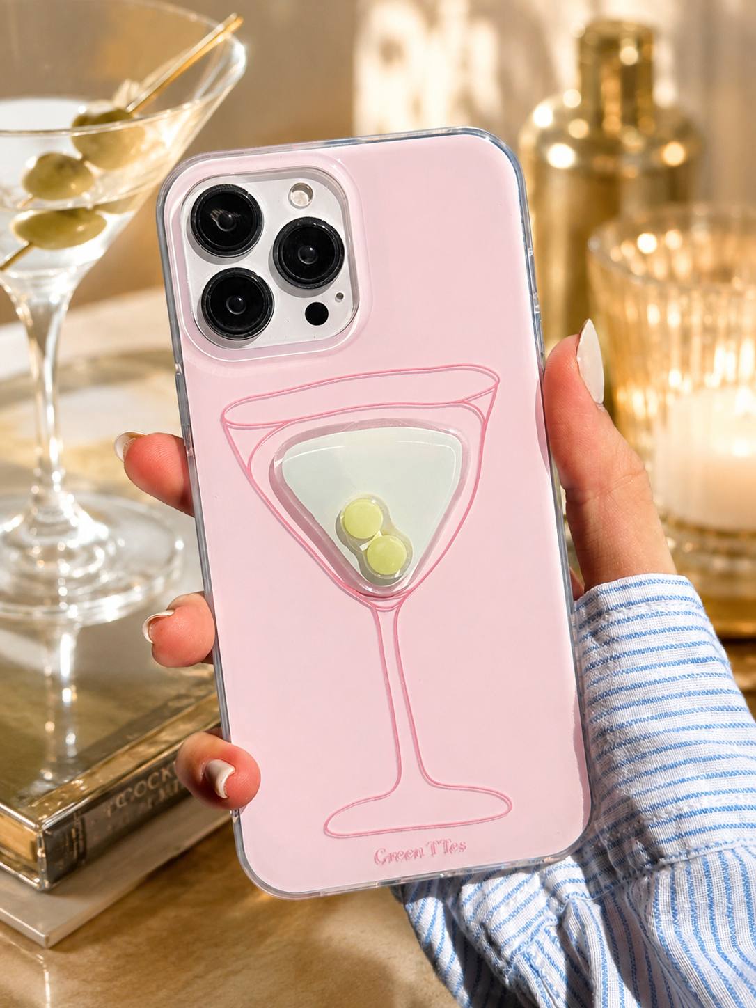 قاب گوشی ایفون مارتینی martini رنگ صورتی