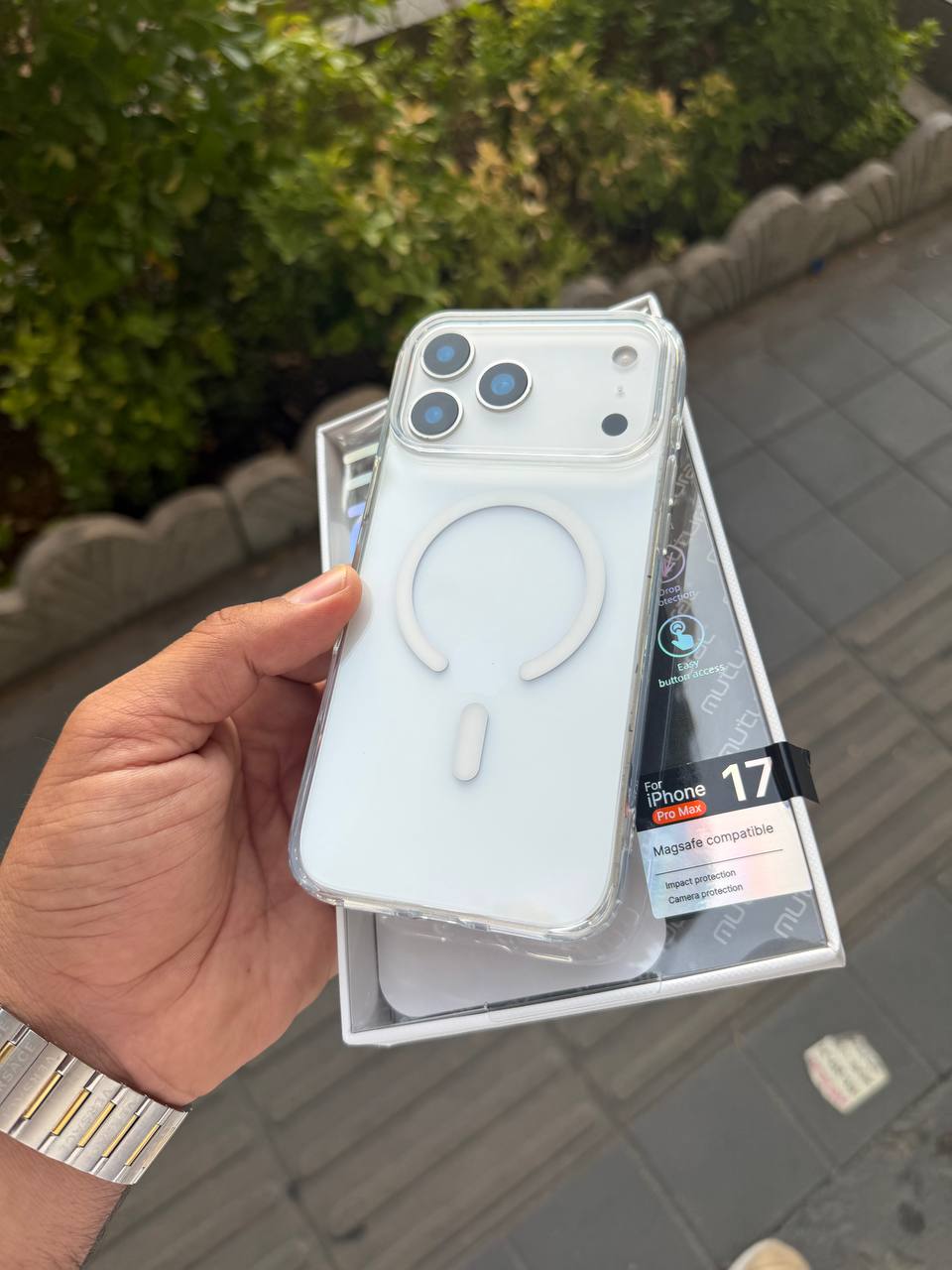 قاب گوشی ایفون fresh ice magsafe