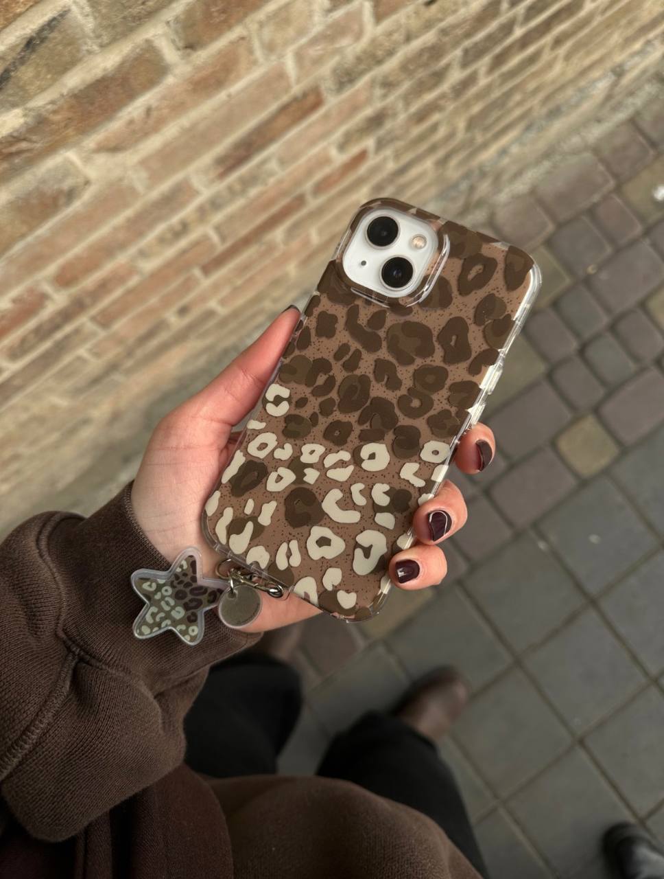 قاب گوشی ایفون minimal leopard