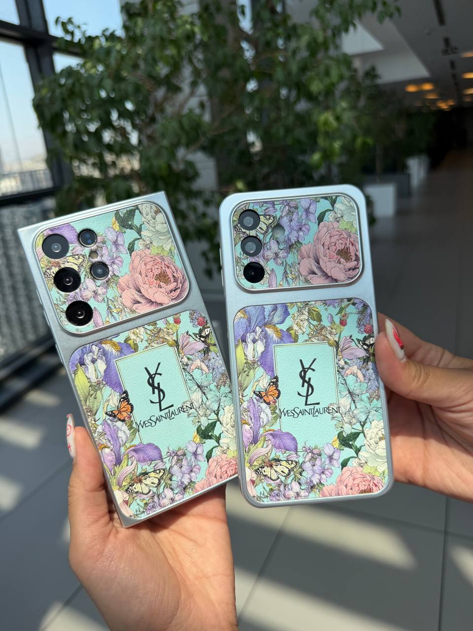 قاب گوشی سامسونگ و شیائومیYSL spring flowers اندروید