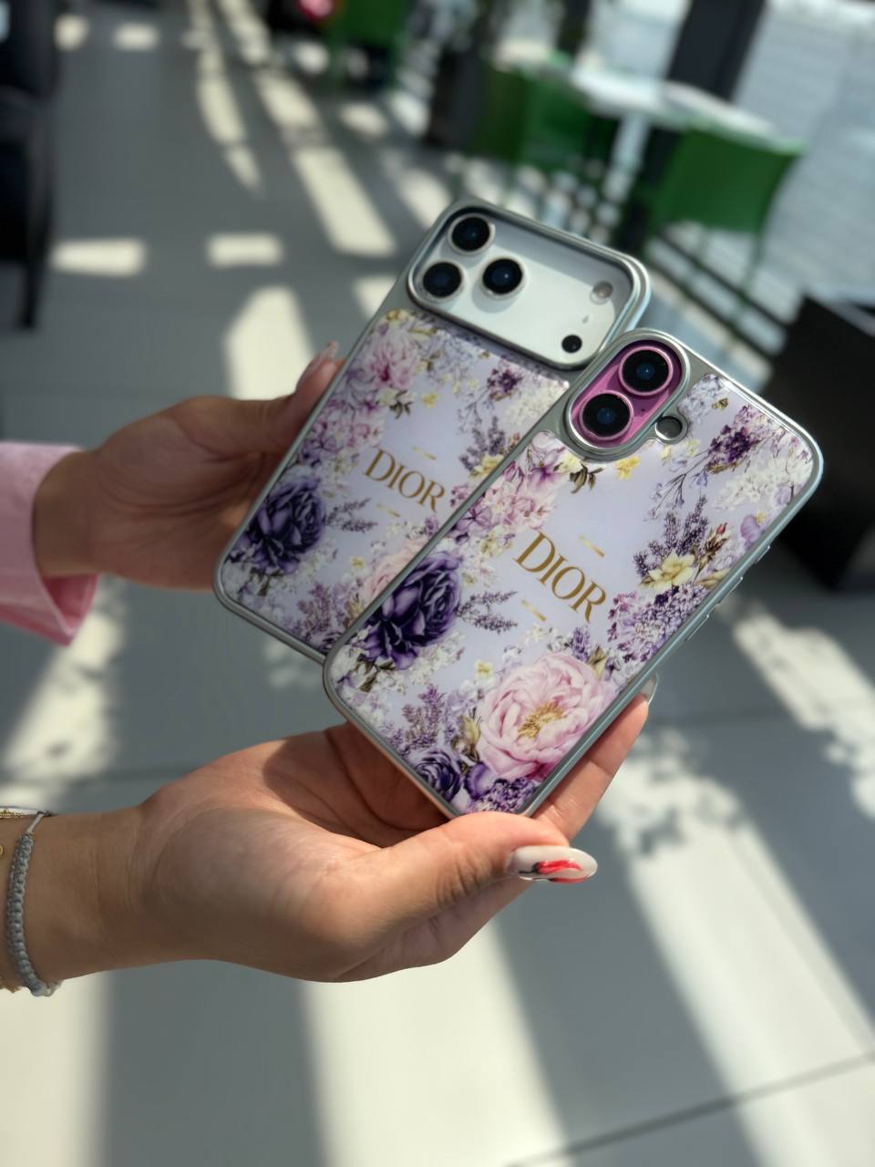 قاب گوشی ایفون dior spring flowers